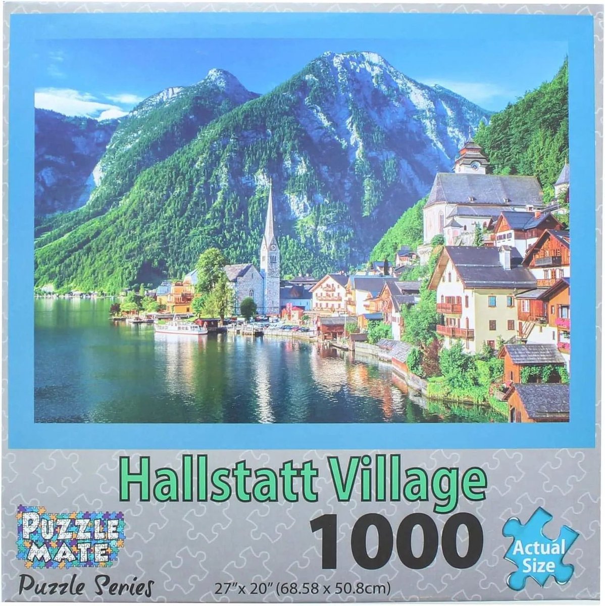Puzzle Mate – Hallstatt Village – legpuzzel 1000 stukjes – 68,6 × 50,8 cm – 14+