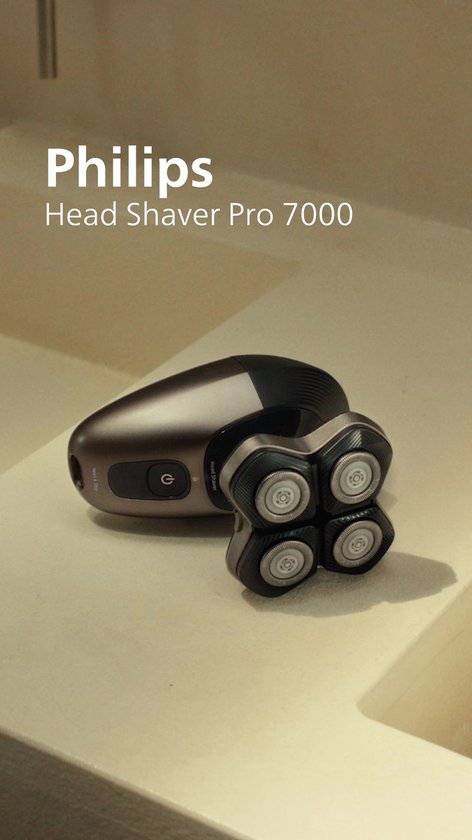 Philips Series 7000 Headshaver - Scheerapparaat mannen hoofd - Wet&Dry - Flexibele scheerkop - Opbergetui - Reinigingsstation- HS7980/15