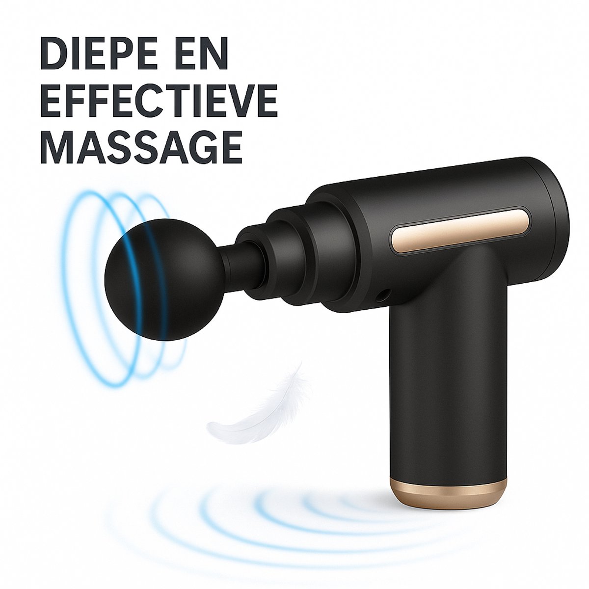 Waledano® Massage Gun – Massagepistool – Spiermassage Apparaat – Deep Tissue & Sportmassage – Zwart