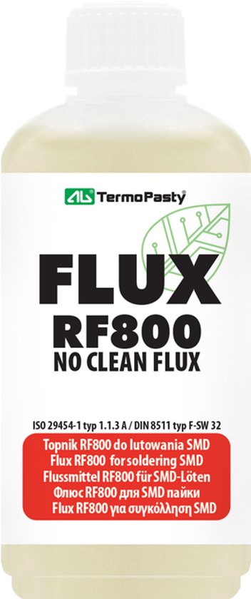 Termopasty | AGT-109 | Soldeerflux | RF800 | flesje 100 ml. | Voor SMD-soldeerwerk
