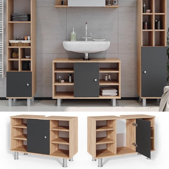 JUNGBORN Wastafelonderkast NONUS 635x600x453 mm zwart kopen JUNGBORN Wastafelonderkast NONUS 635x600x453 mm zwart kopen