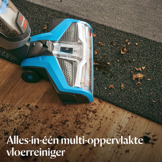 BISSELL CrossWave 1.0 Stofzuiger met Dweilfunctie - Vloerreiniger met Snoer - 3 in 1 Stofzuiger, Dweil & Drogen - Multi Surface Vacuum Cleaner - Reinigingsmachine voor Tapijt, Tegels & Houten Vloeren - Krachtige 560W Motor - 17132