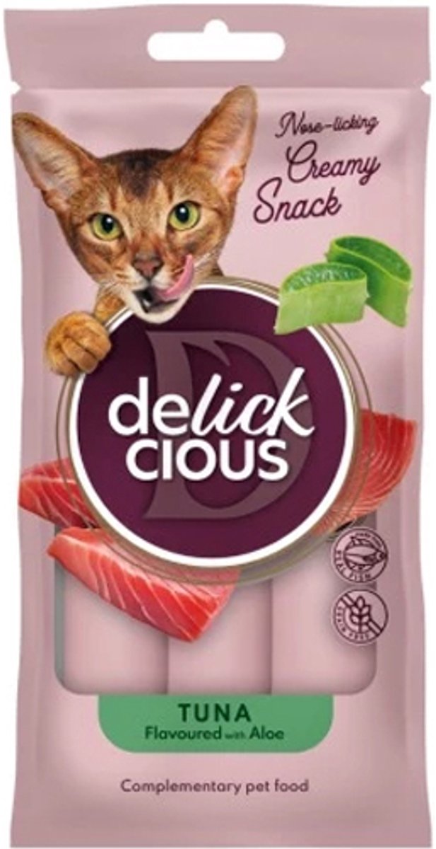 delickcious tonijn met aloë vera 18 pouche zakjes met 4 stuks x 15 gram