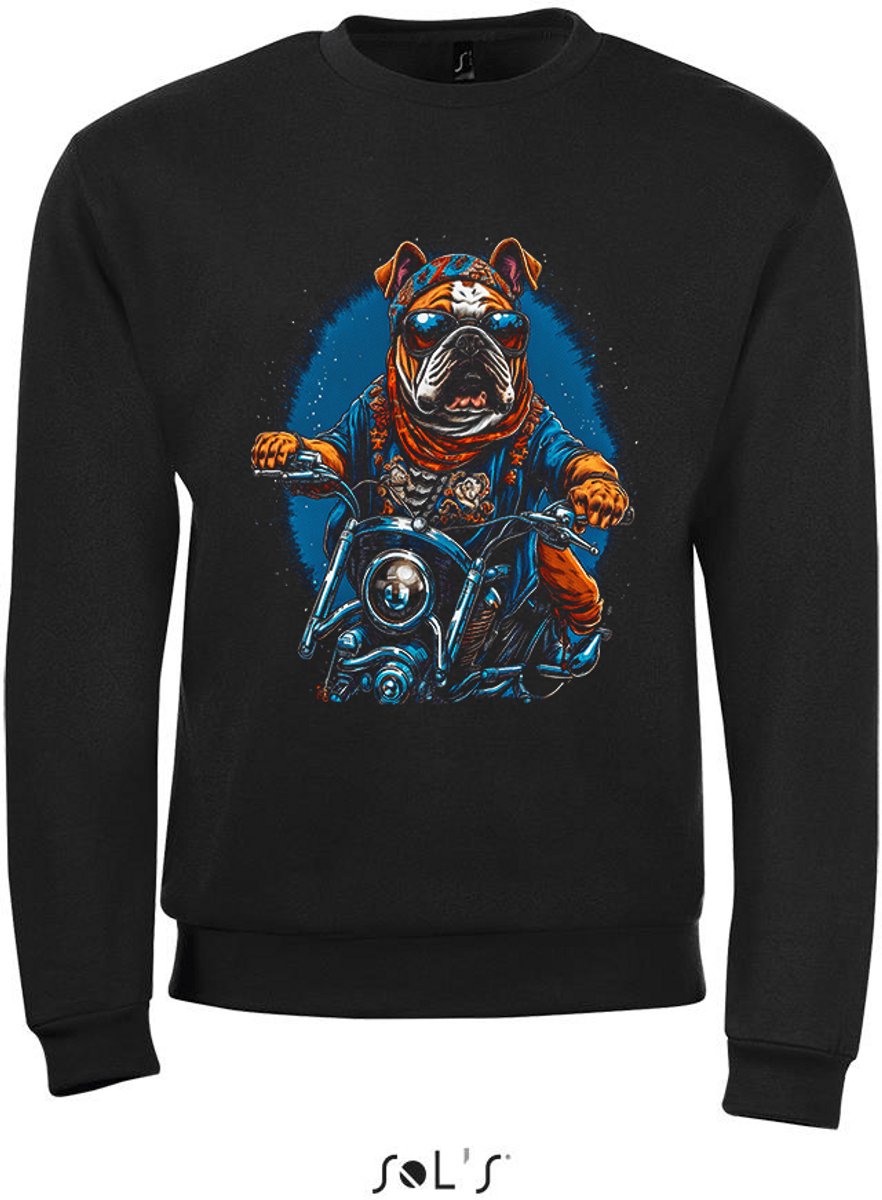SweatShirt 2-143 Buldog op motor