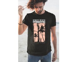 T-Shirt 279-16 Venice Beach California - 3xL, Zwart