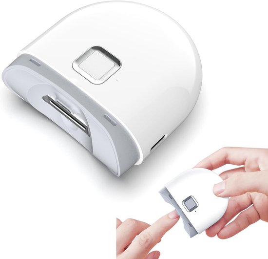 Professionele Elektrische Nagelknipper met polijstkop en ledlicht - Paars - 2 snelheden- USB-oplaadbaar