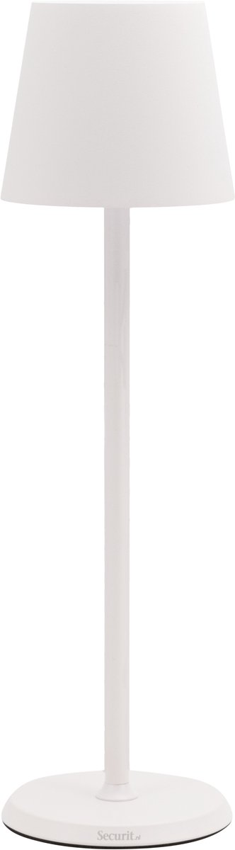 Securit Witte Dimbare LED Tafellamp Feline Incl Magnetische Oplaadkabel