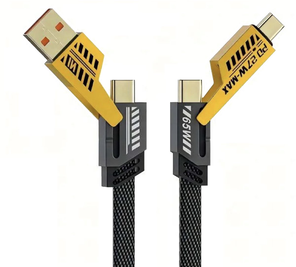DISEV® - USB C Kabel - USB C Oplader - USB kabel naar USB C - USB-C Oplader Kabel 65W - USB C Naar USB C Kabel - Lightning naar USB -C Oplaadkabel - Lader - Laadkabel - Universeel - Snellader