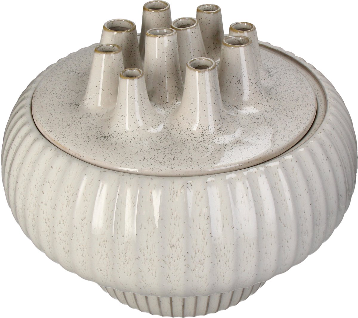 HD collection vaas stoneware wit 36x36x30cm