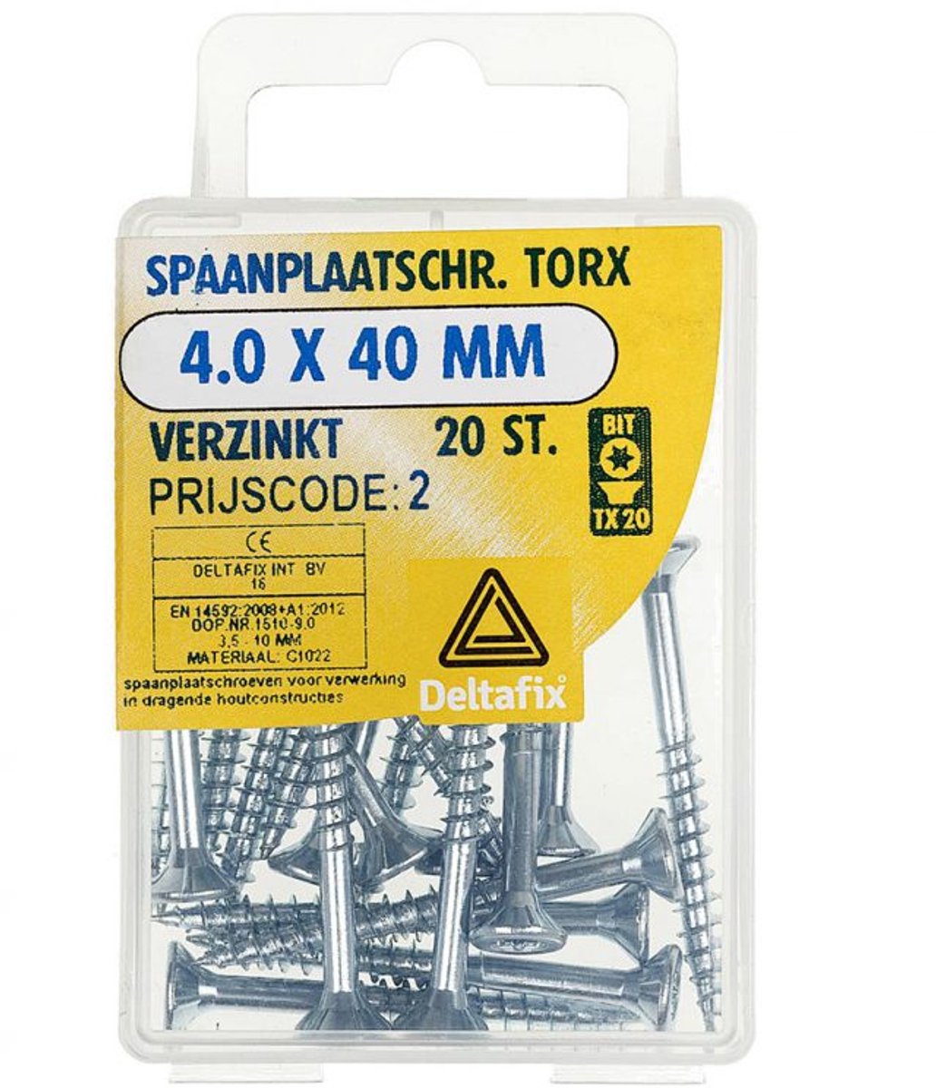 Deltafix - Sp.pl.schr.torx 4,0x45mm vz 50st