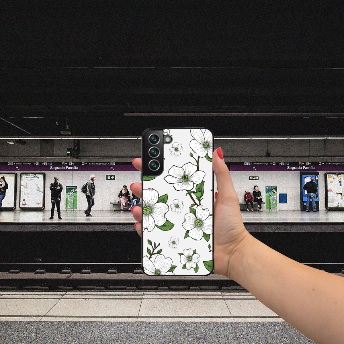Samsung Galaxy S22 Plus Bloemen Hoesje Dogwood Flowers