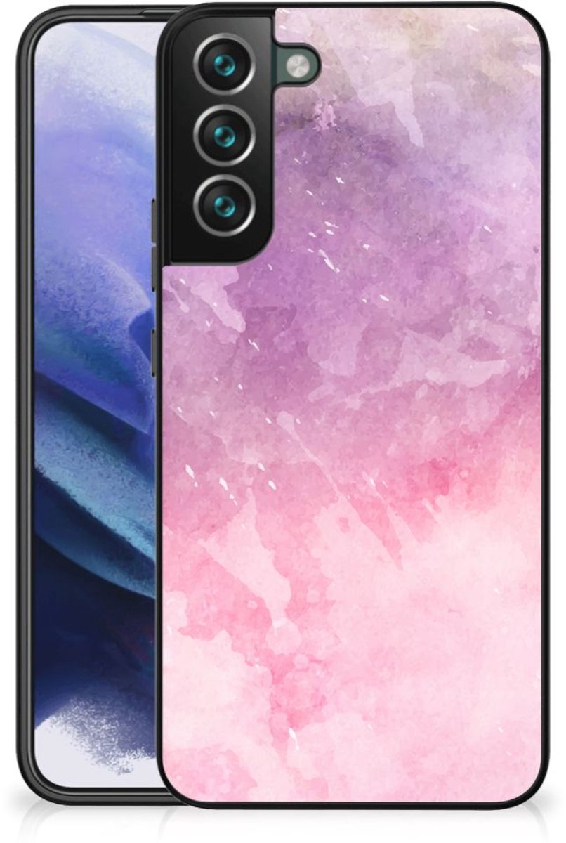 Kleurrijke Telefoonhoesje Samsung Galaxy S22 Plus Pink Purple Paint