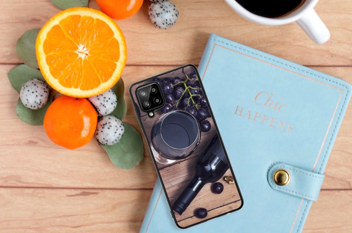 Samsung Galaxy A12 Back Cover Hoesje Wijn