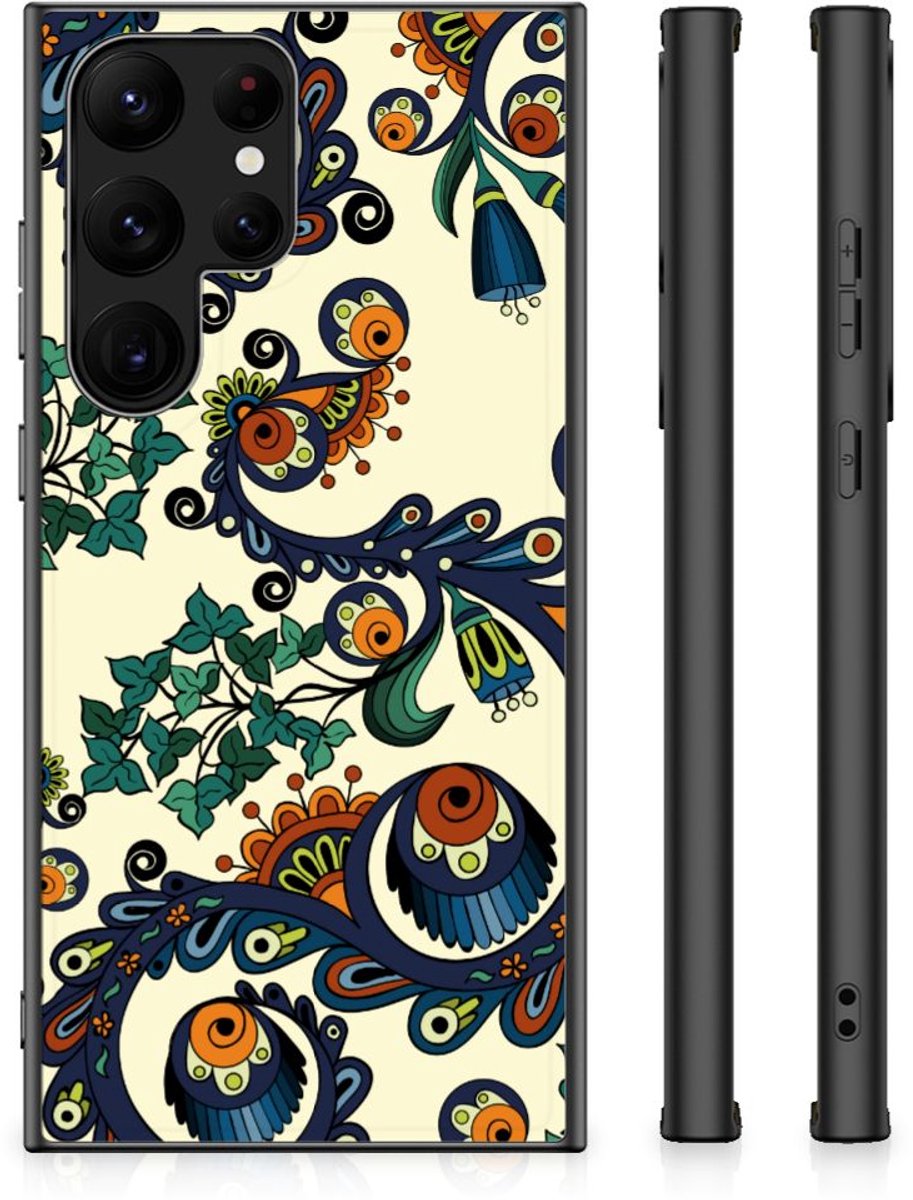Back Cover Samsung Galaxy S23 Ultra Barok Flower