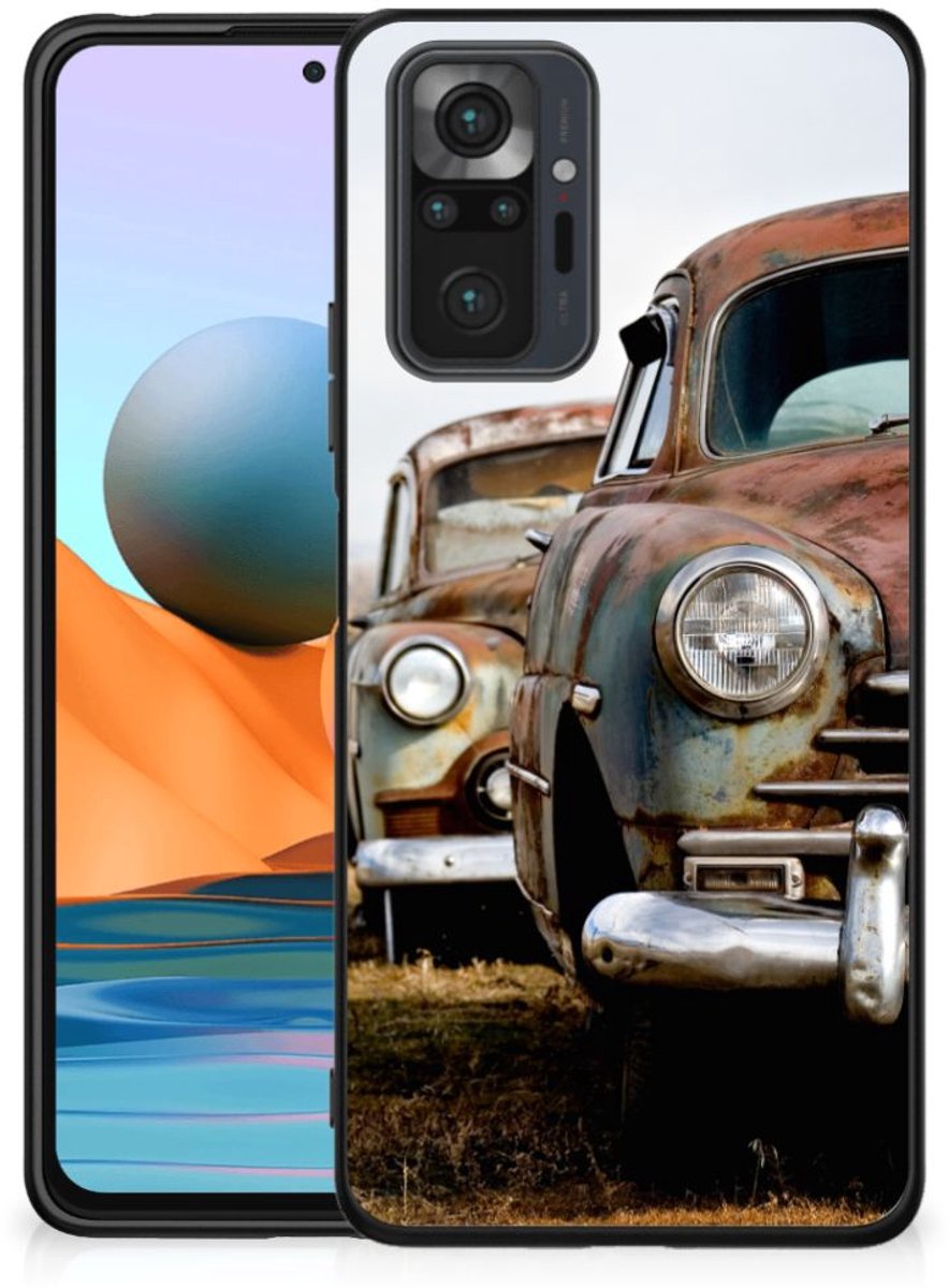 Back Cover voor Xiaomi Redmi Note 10 Pro Silicone Back Case Vintage Auto