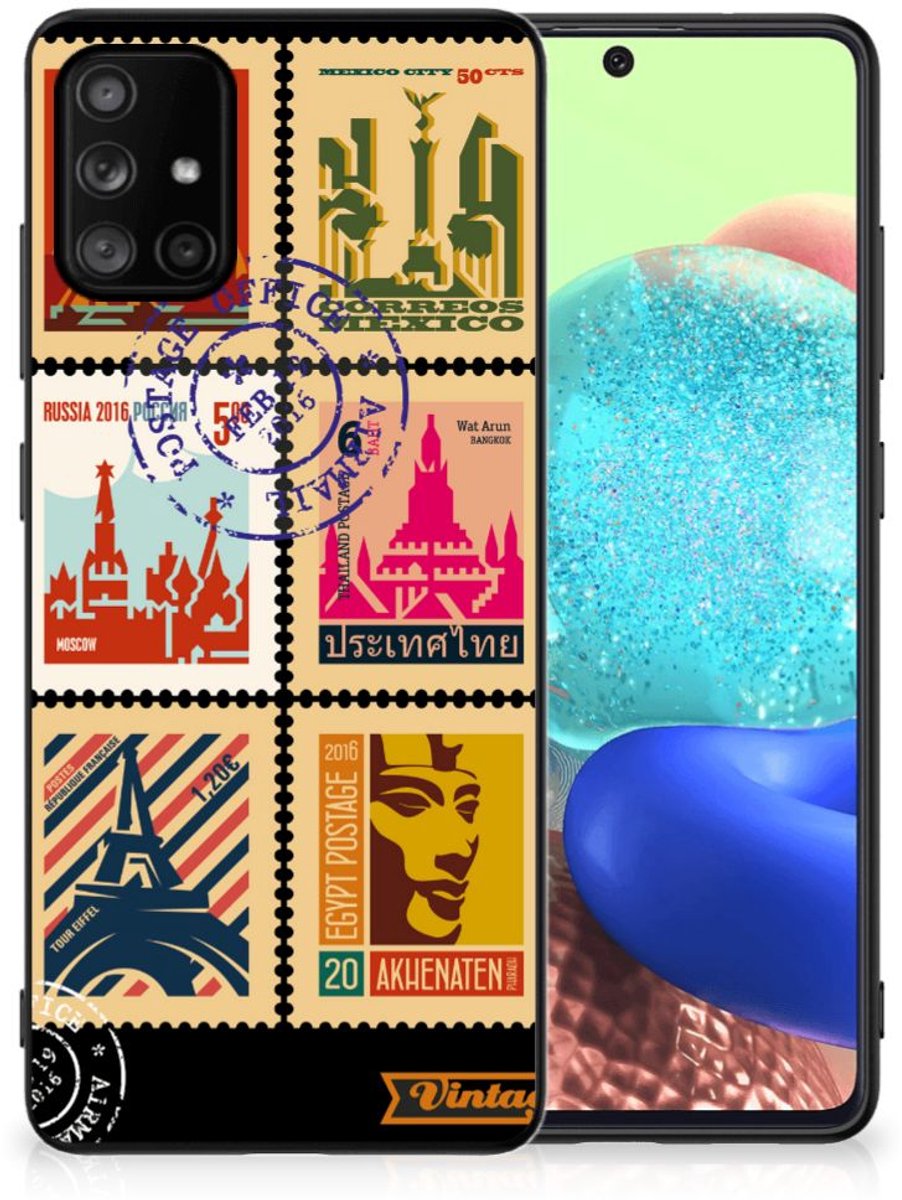 Samsung Galaxy A71 TPU Backcover Postzegels