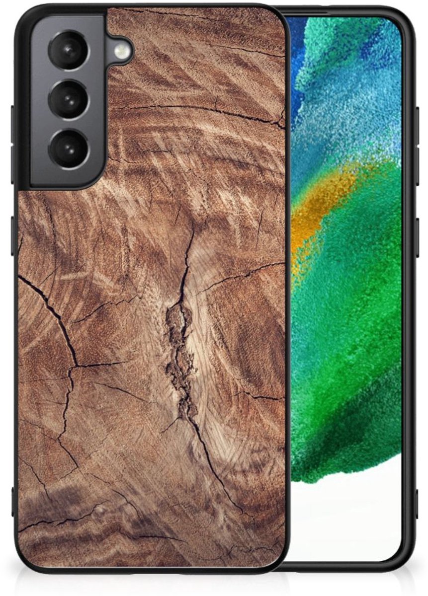 Samsung Galaxy S21FE Houten Print Telefoonhoesje Tree Trunk