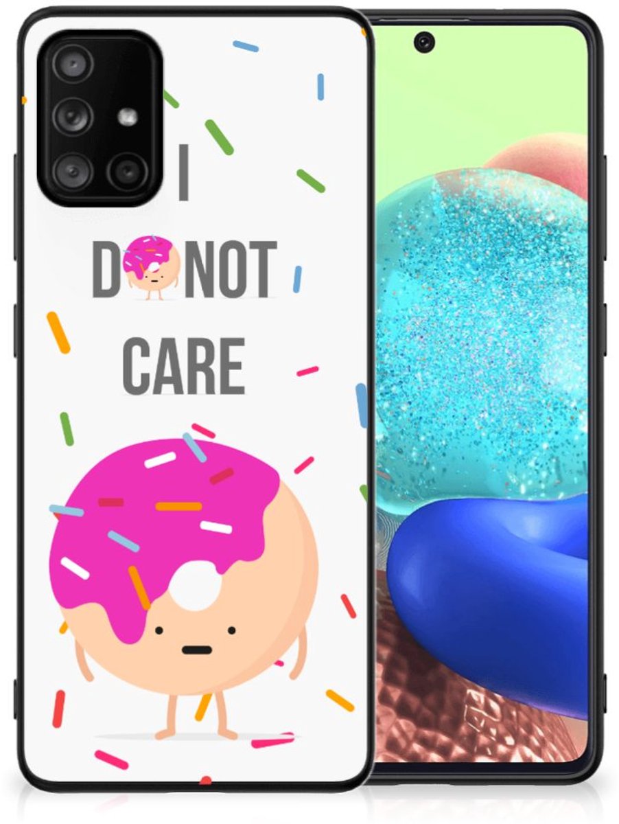 Samsung Galaxy A71 Back Cover Hoesje Donut Roze