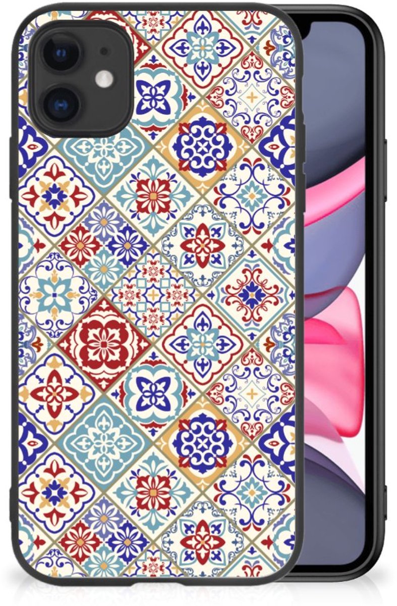 iPhone 11 Marmeren Print Telefoonhoesje Tiles Color