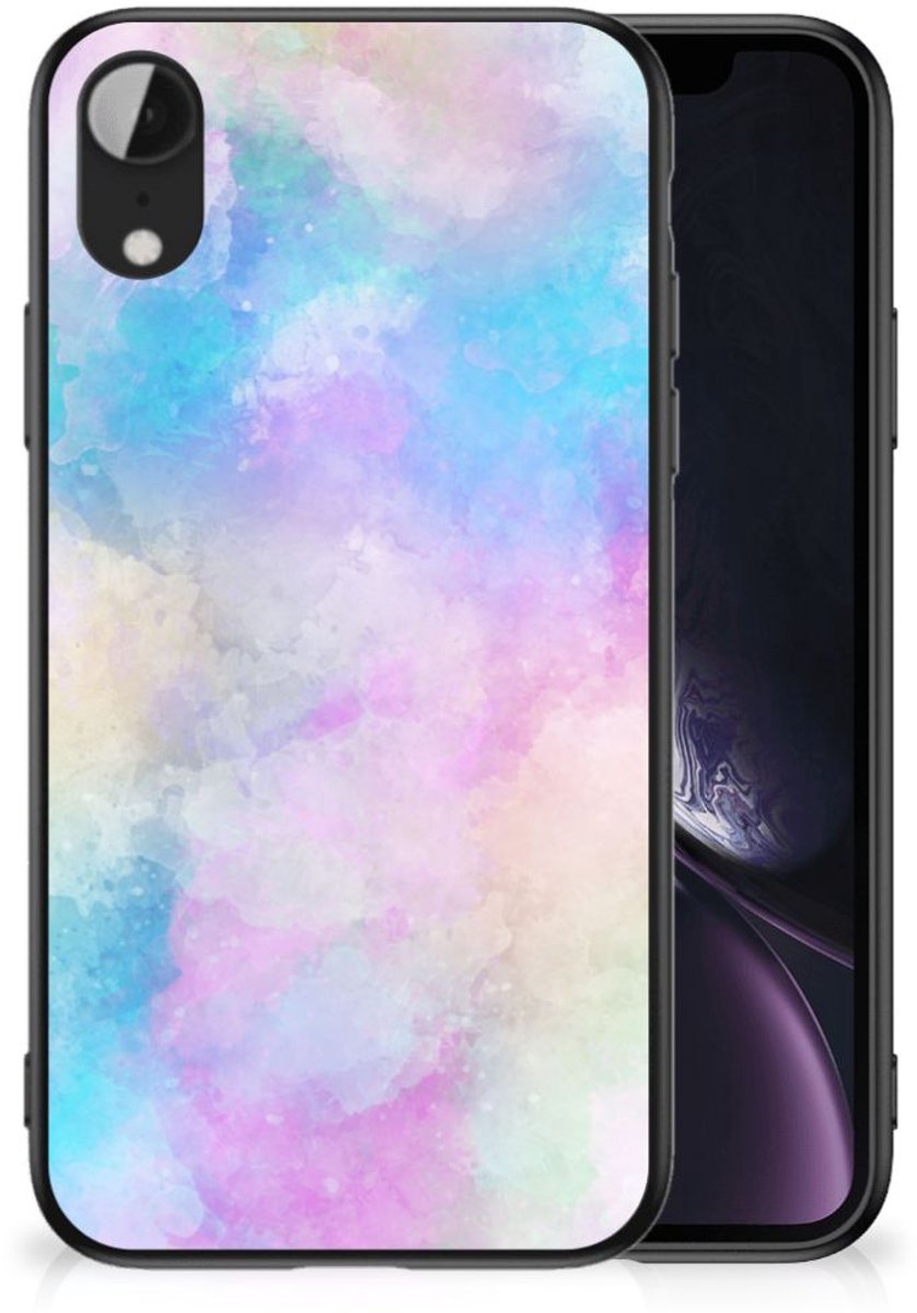 Back Cover voor Kleurrijke Telefoonhoesje Apple iPhone XR Watercolor Light