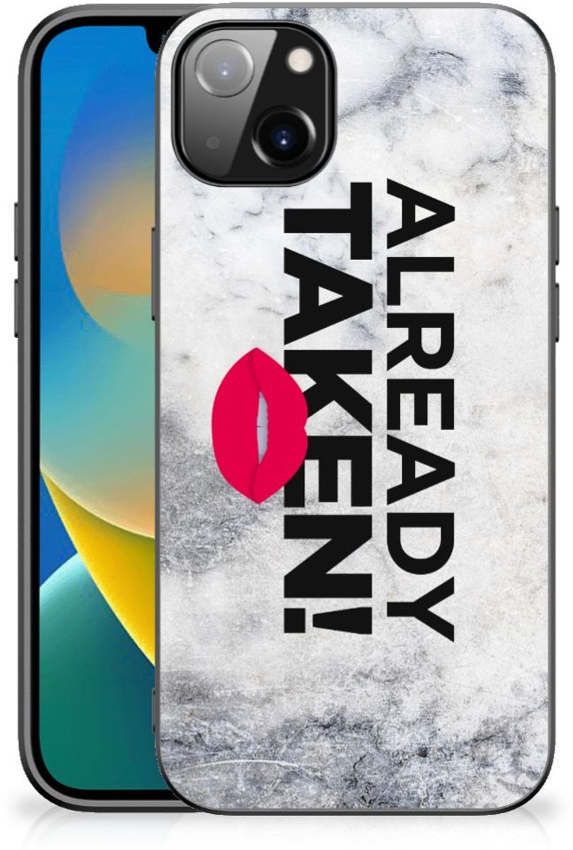 iPhone 14 Plus Telefoon Hoesje met tekst Already Taken White