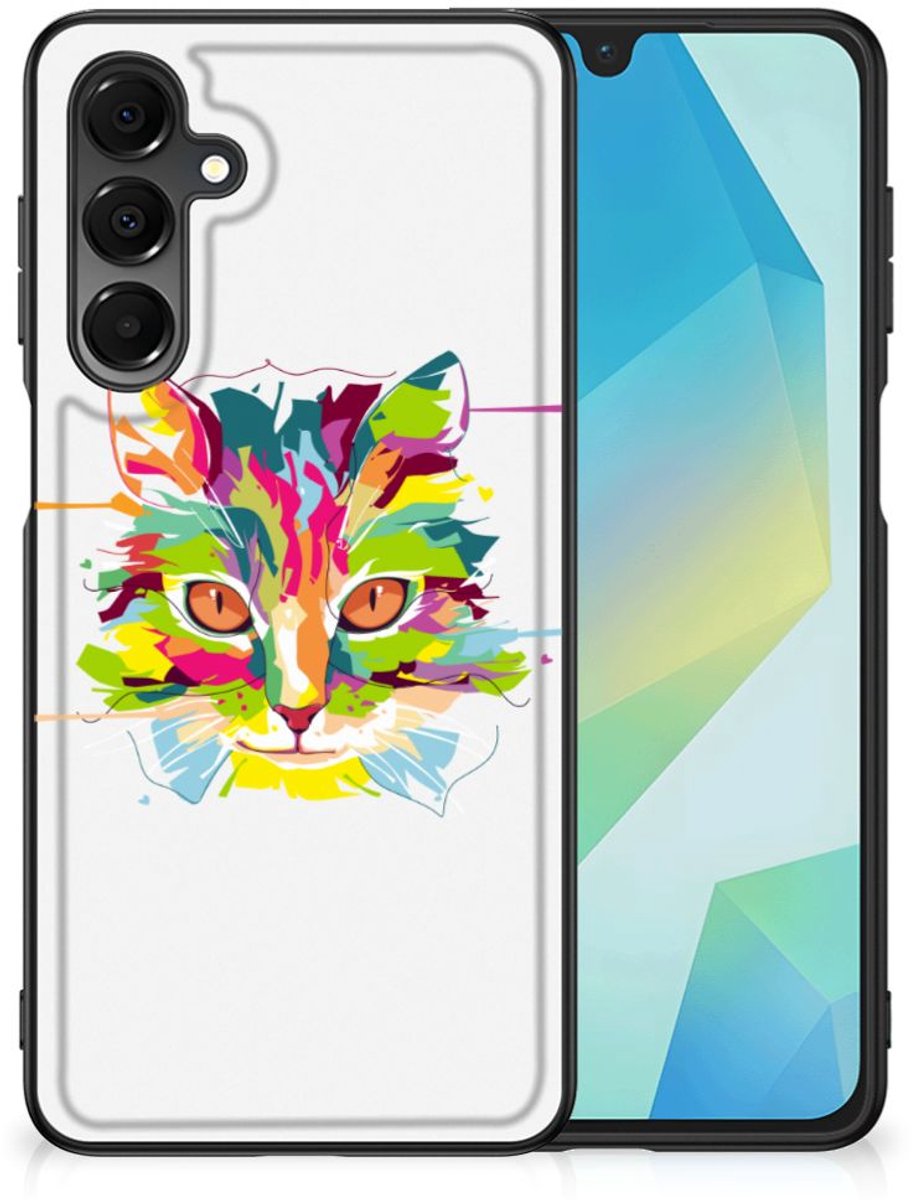 Back Cover voor Samsung Galaxy A16 5G/4G Hoesje Cat Color