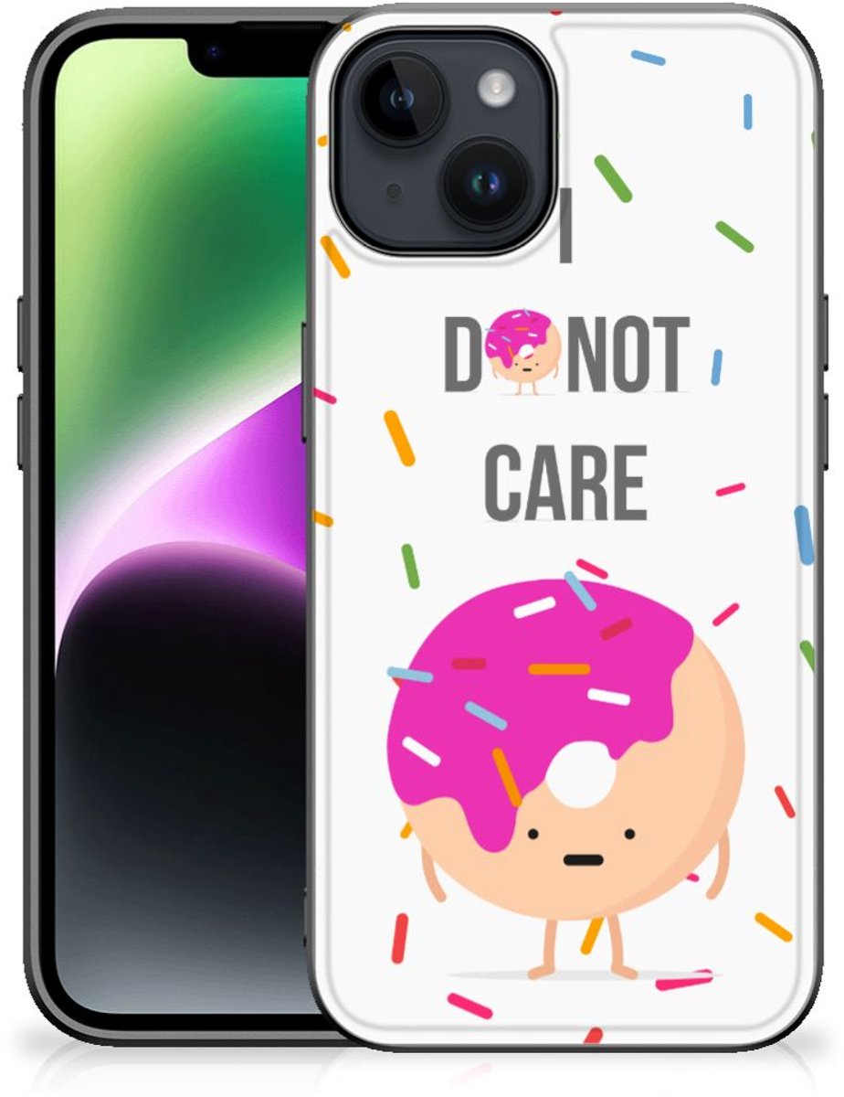 iPhone 15 Back Cover Hoesje Donut Roze