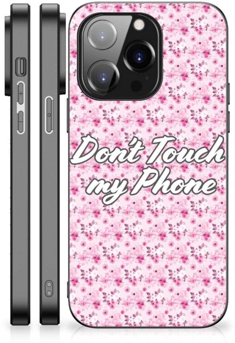 iPhone 14 Pro Telefoon Hoesje Flowers Pink DTMP