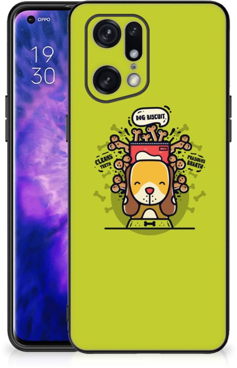 Back Cover voor OPPO Find X5 Pro Hoesje Doggy Biscuit