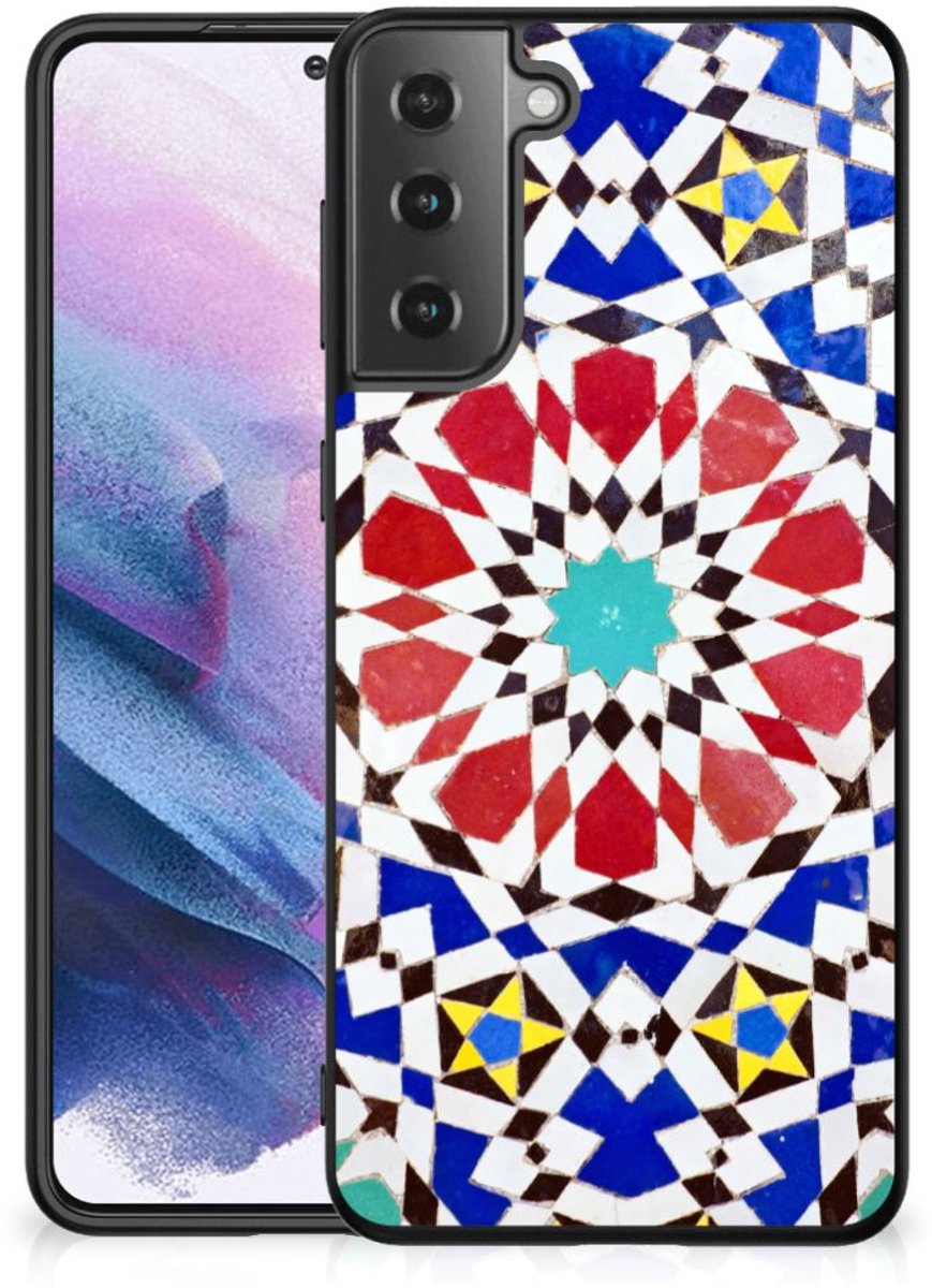Samsung Galaxy S21 Plus Marmeren Print Telefoonhoesje Mozaïek