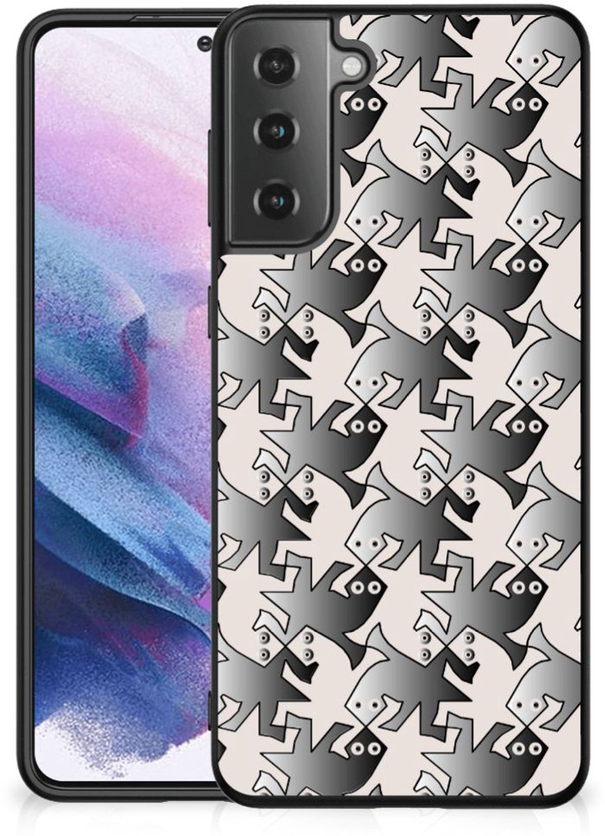 Samsung Galaxy S21 Plus Dierenprint Telefoonhoesje Salamander Grey