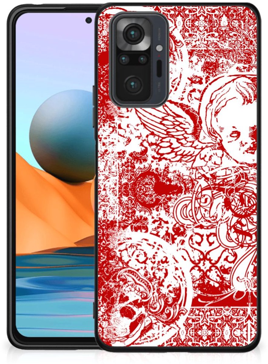 Telefoonhoesje Xiaomi Redmi Note 10 Pro Angel Skull Rood
