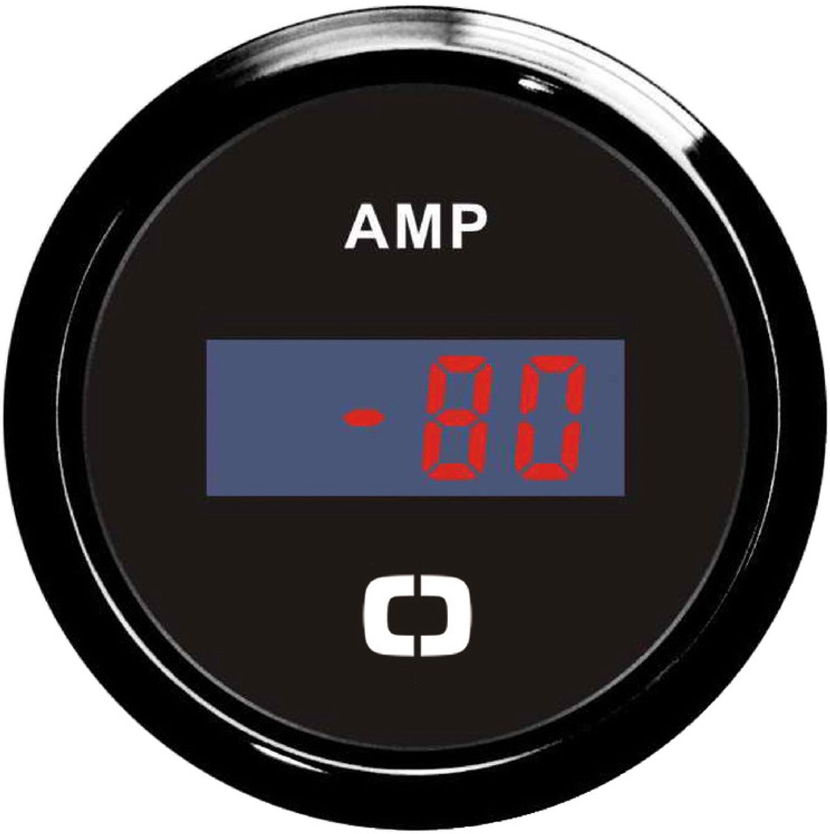 Osculati 12/24V zwarte digitale Ampèremeter met Shunt Ø51mm gatmaat | 27.320.44