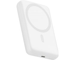 Golden Sound Powerbank 10.000 mAh - Geschikt voor MagSafe systeem - Magnetisch opladen - Noodpakket - Draadloos opladen - Met USB-C Poort - Wit