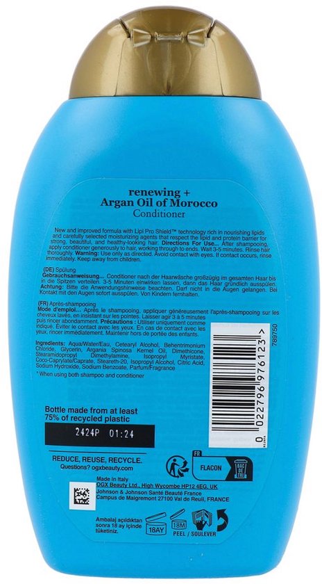 Herstellende Conditioner OGX Arganolie (385 ml)