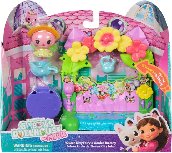 Foto: Gabby s poppenhuis de film queen kitty fairy s tuinbalkon speelset