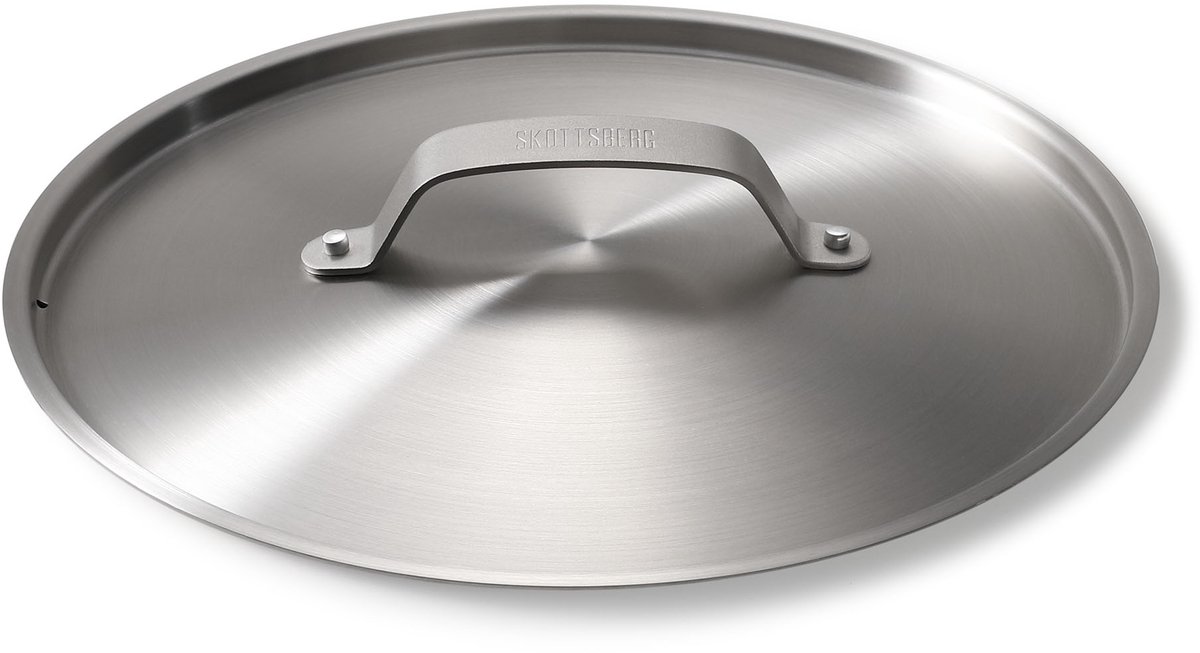 Skottsberg Pannendeksel Stainless Steel 28 cm Zilver Roestvrijstaal