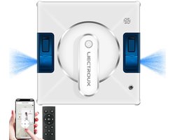 LIECTROUX YW509 Ramenreinigingsrobot – 2025 Upgrade – 4 Automatische Waterreservoirs – Spraakassistent & App-bediening – Voor Framed en Frameless Ramen – Inclusief Afstandsbediening