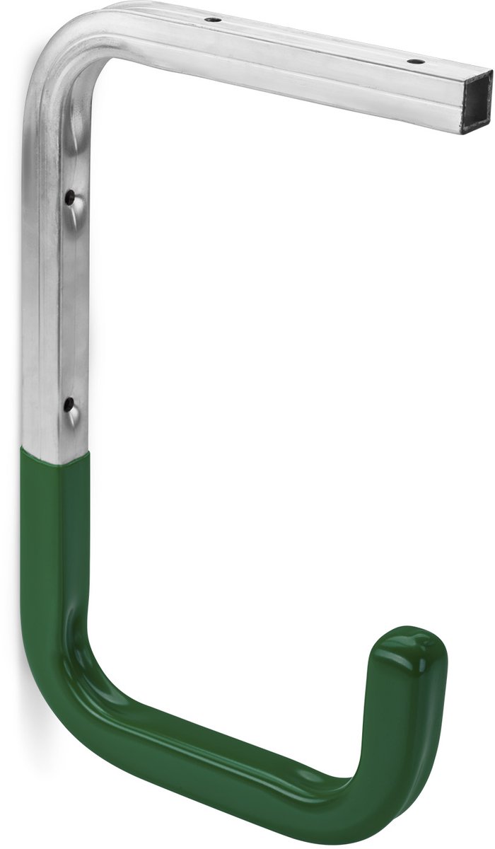 8 x OrgaTech Wand/Deckenhaken 150 x 255 mm met groen rubberdeklaag