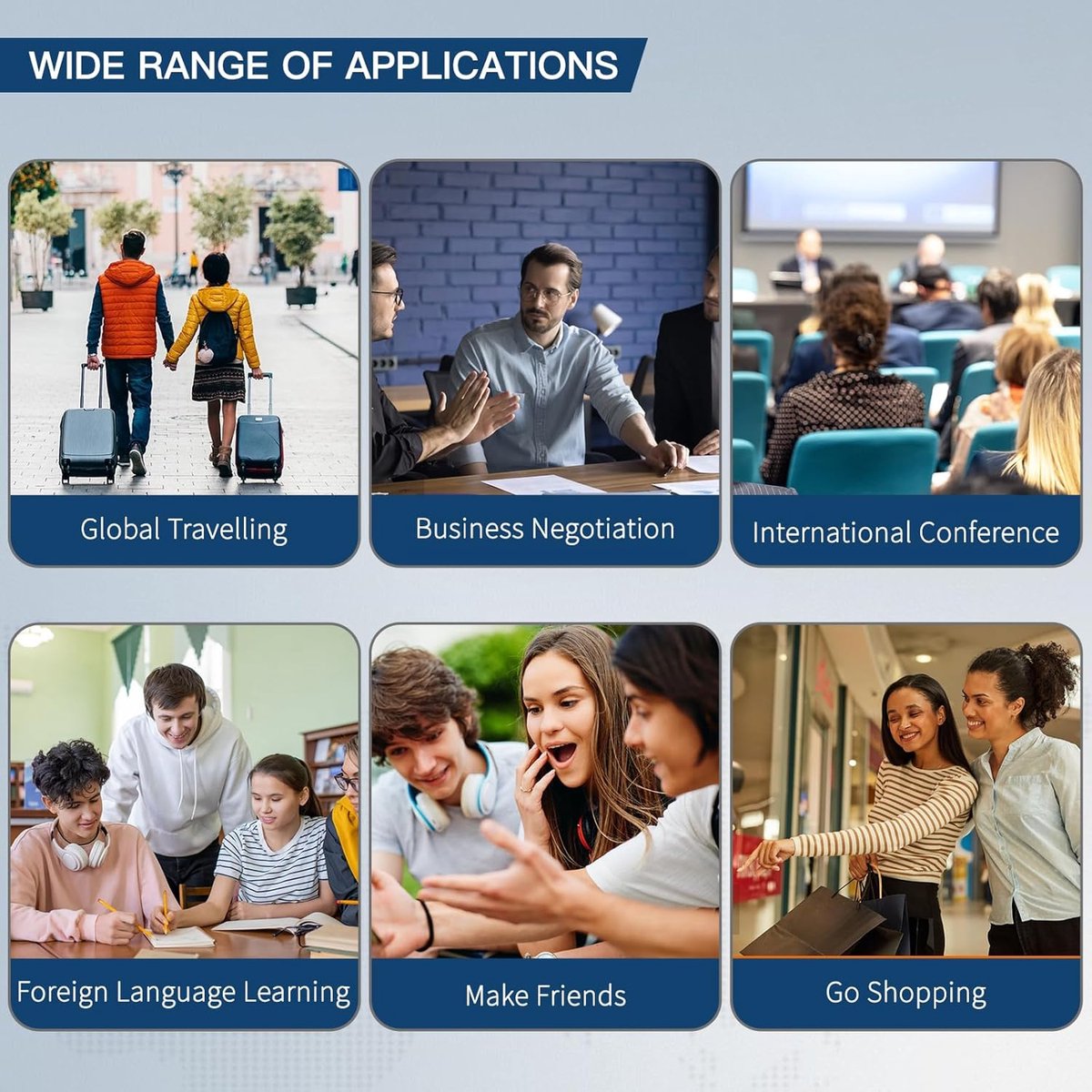 Draagbare AI Taalvertaler - Spraak- en Fotovertaling voor 138 Talen - afbeelding 2