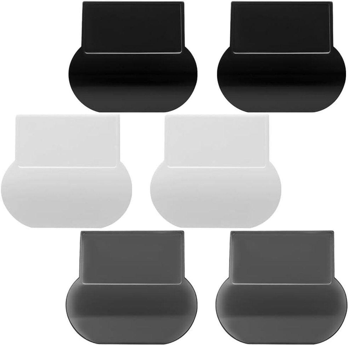 Toiletdeksel lifter set van 6 stuks met siliconen handvat - Toiletaccessoires voor eenvoudig optillen en verplaatsen - Handige toilet kiezer.