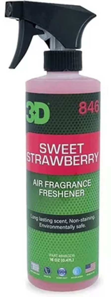 3D Strawberry Scent Air Freshner - 475 ml