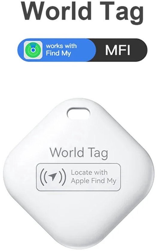 Yippiez - Mini GPS (werkt als een gps tracker) Tracker | Live Locatie Volgen via Find My iOS | Alleen geschikt voor Apple - iPhone | Sleutelzoeker & Tracker Voor fiets, scooter, auto, koffer, hond, camper | Gecertificeerd | Let op niet voor android