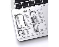 Sounix MacBook Shortcut Sticker - Sneltoets - Sneltoetsen - Shortcuts Macbook Skin - Engels Sounix MacBook Shortcut Sticker - Sneltoets - Sneltoetsen - Shortcuts Macbook Skin - Engels
