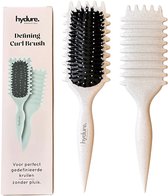 Hydure Define Brush Curl - Krullen Borstel - Haarborstel voor Krullend Haar - Curl Brush - Curl Defining Brush - Grijs