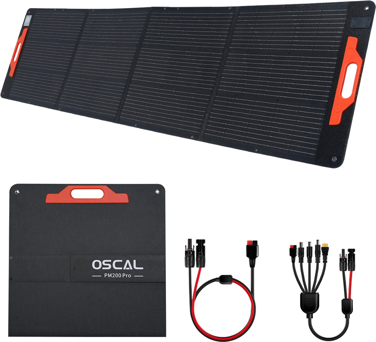 OSCAL PM200 Plus 200W - 200W Opvouwbaar Zonnepaneel - Mobiel Zonne-energiestation - IP67 Waterdicht