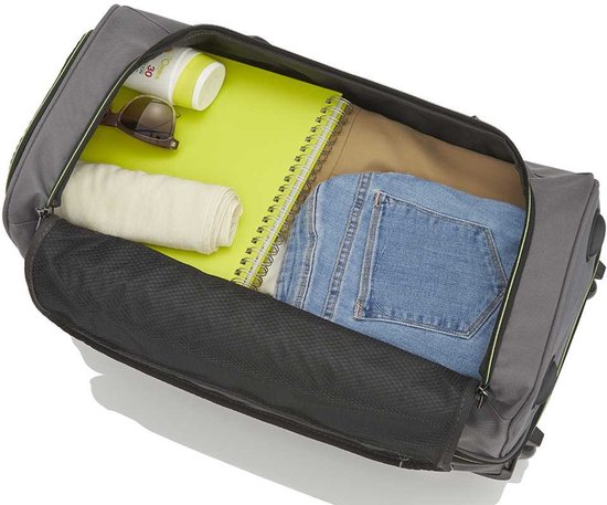 travelite Sac de voyage Valise Basics Wheeled Duffle Black / Orange Noir