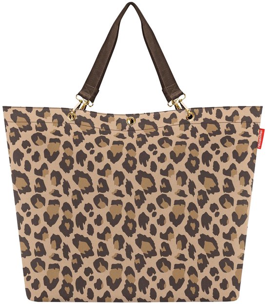 Reisenthel Shopper XL Sac de Plage - Shopper - 35L - Leo Macchiato Brun