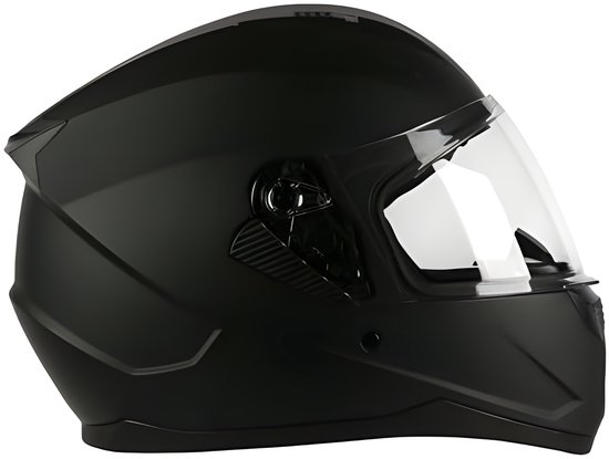 Protectwear H520-ES-M Motorhelm, integraalhelm met geïntegreerde zonneklep, maat M, mat zwart Protectwear H520-ES-M Motorhelm, integraalhelm met geïntegreerde zonneklep, maat M, mat zwart