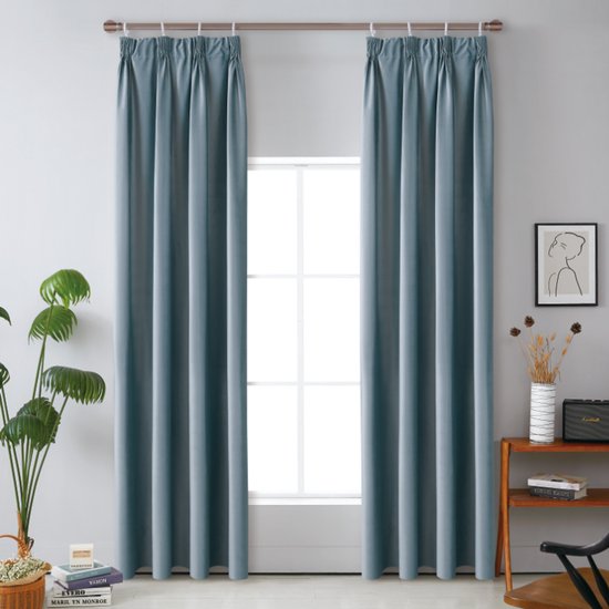 SB Line Verduisterend Gordijn – 140 x 260 cm – Met Plooiband – Mistblauw